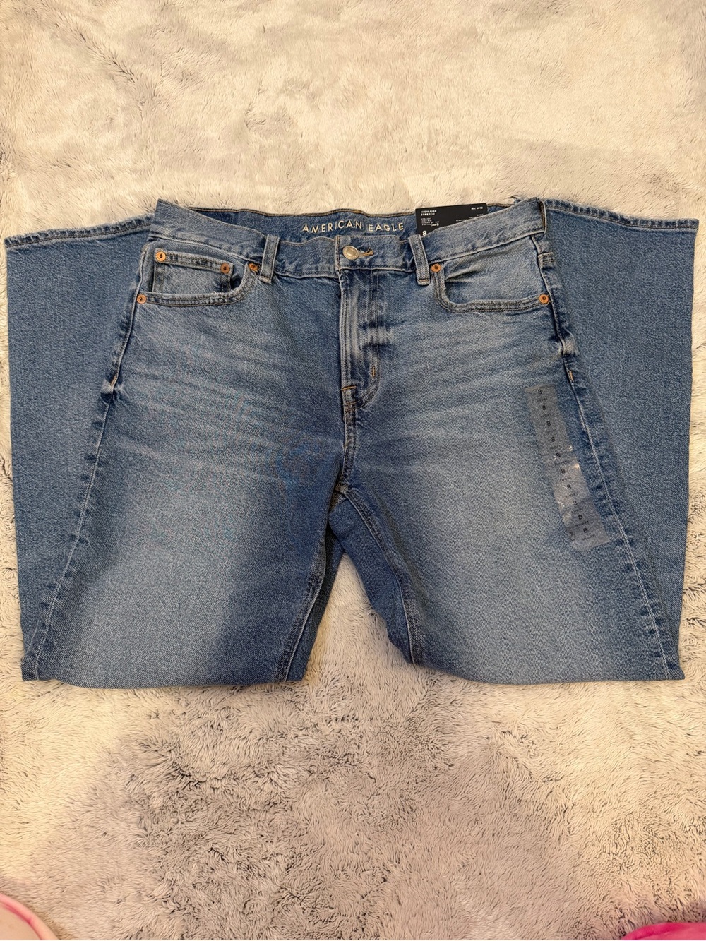 American Eagle Outfitters Women’s Light Blue Straight Leg Jeans